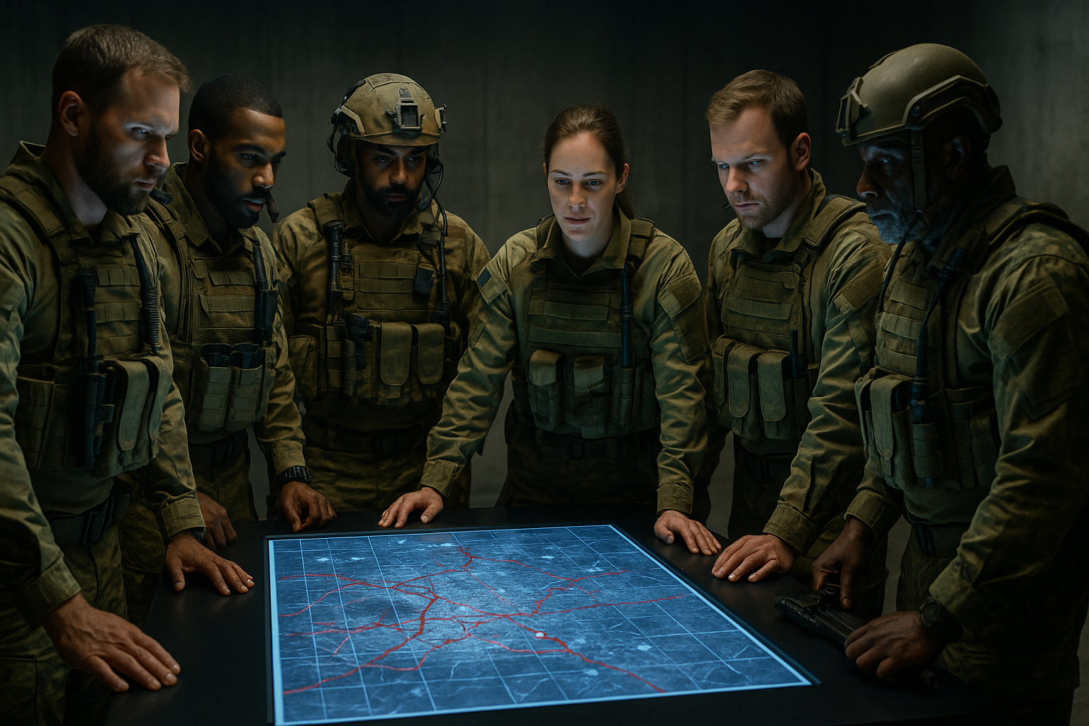 Canadian special operations team preparing for mission