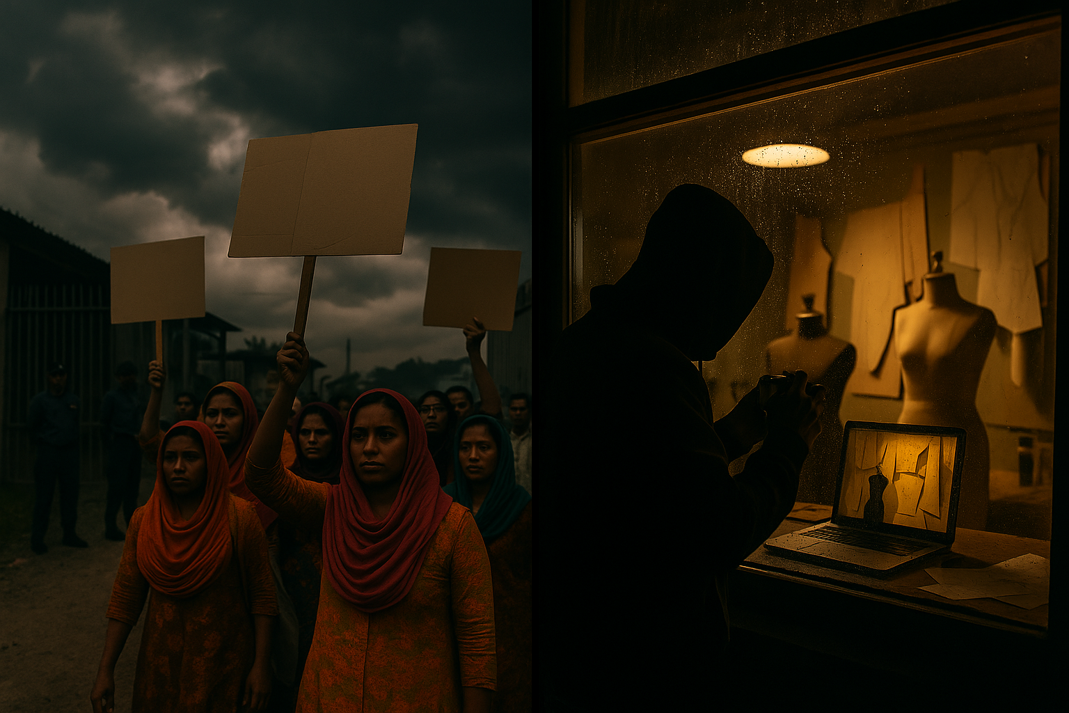 Threat escalation chart linking activist pressure and reputational damage